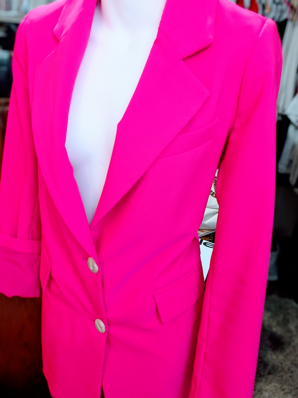 Vince Camuto Vibrant Pink Tailored Blazer